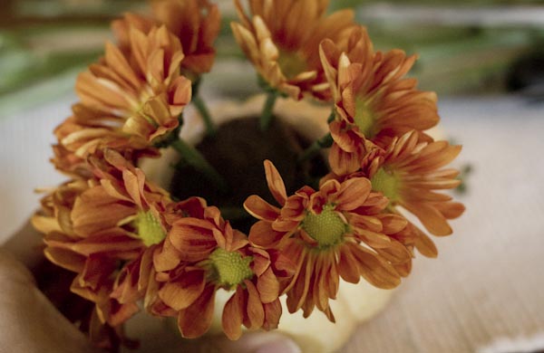 Pumpkin flower arrangement 5