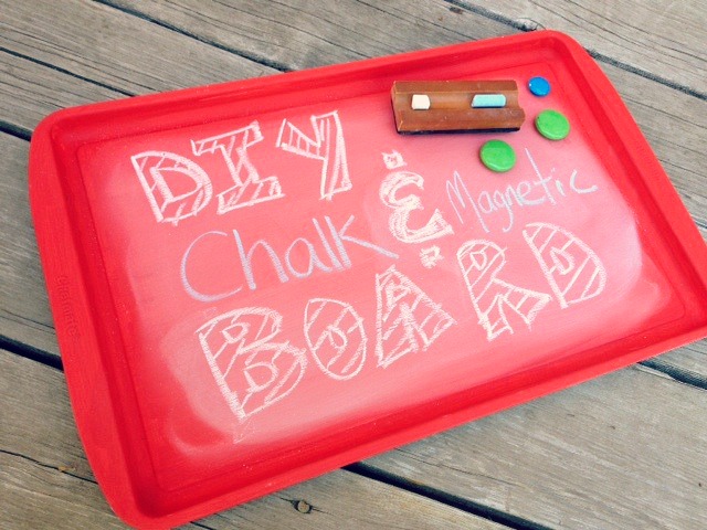 DIY chalk & magnet board