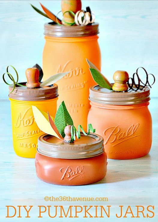 DIY Pumpkin Mason Jars   The 36th AVENUE