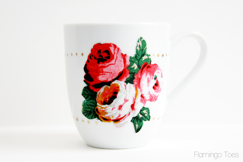 Gold Polkadots on Mug