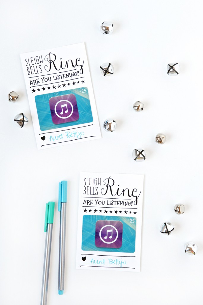 iTunes Gift Card Christmas Printable