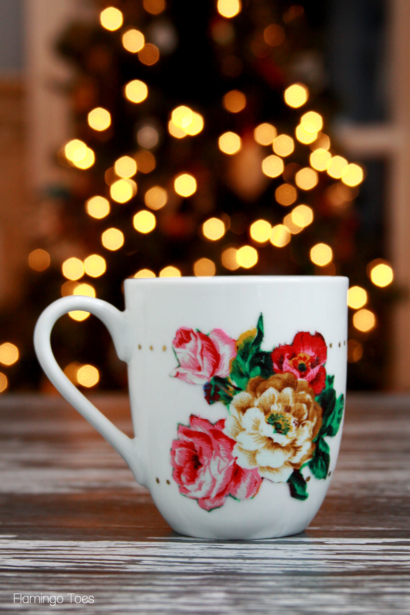 Vintage Style Floral Mug