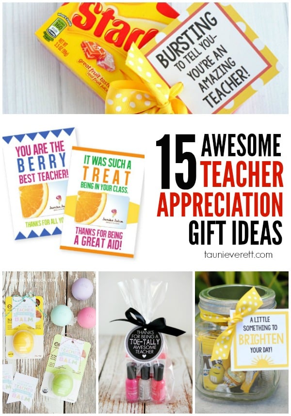 Simple Teacher Appreciation Gift - The Happy Scraps