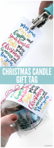 Print + Cut Christmas Candle Gift Tag | Tauni Everett