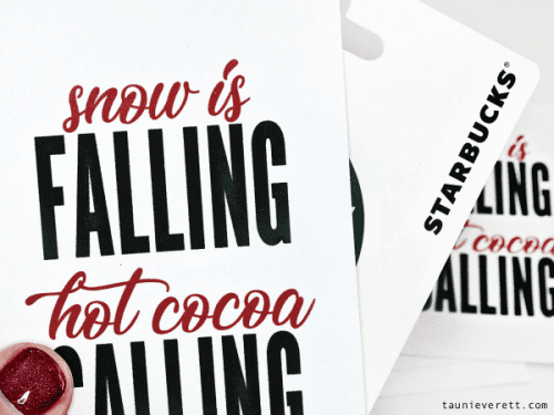 Christmas Holiday Hot Chocolate Printable Gift Tag | Tauni Everett